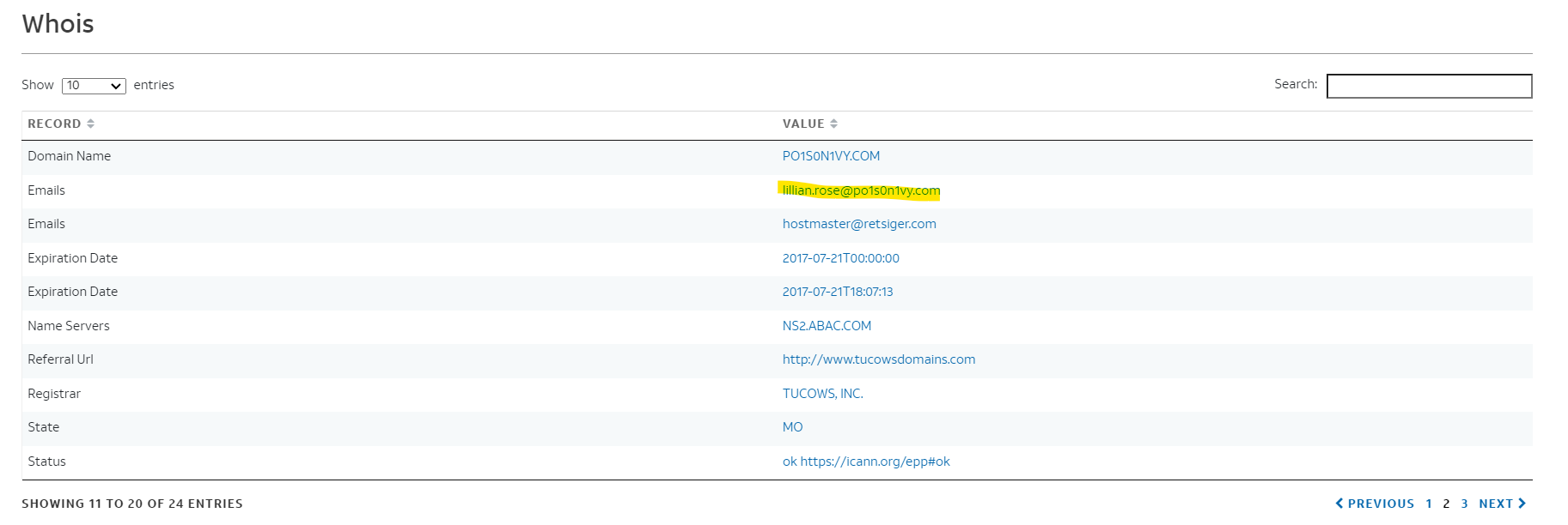 OTX Domain Name