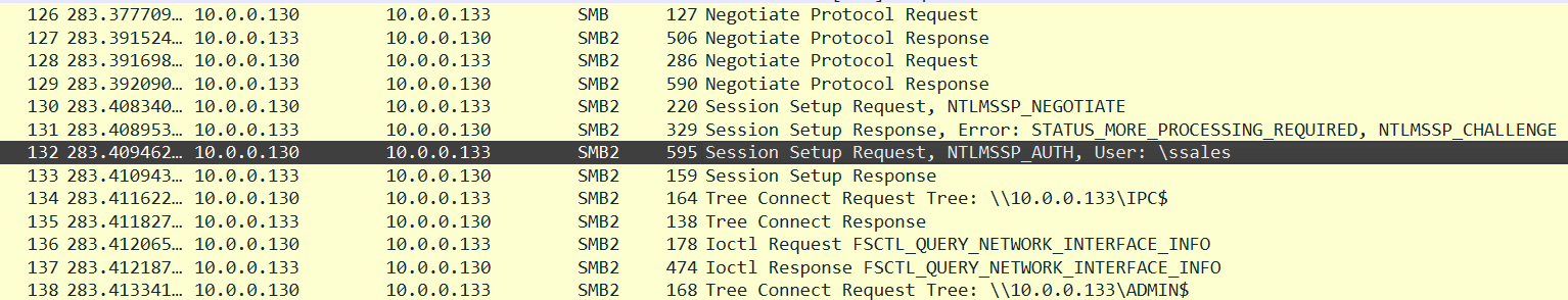 SMB Attack on 10.0.0.130